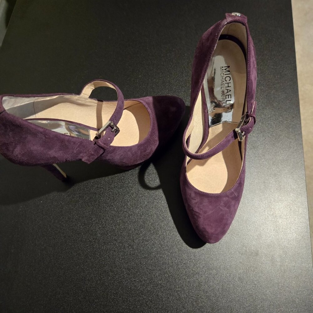 Michael Kors Suede Purple Platform